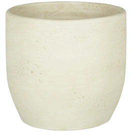 Pflanztopf, Höhe: 21 cm, creme, Keramik