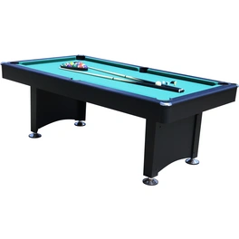 Pool-Billardtisch mit Zubehör, schwarz hochglanz, Billard -Spiele