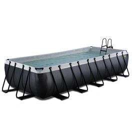 Pool »Black Leather Pools«, Breite: 320 cm, 12600 l, schwarz