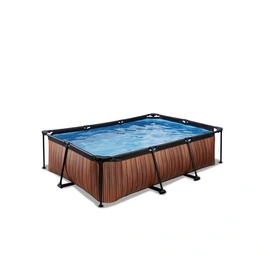 Pool »Wood Pools«, Breite: 201 cm, 1800 l, braun