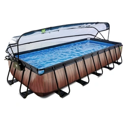 Pool »Wood Pools«, Breite: 320 cm, 12600 l, braun