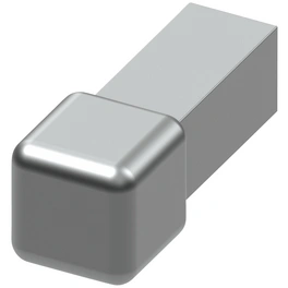 Quadrat-Fliesenecke, Edelstahl, geeignet für Quadratprofile 7,8 mm