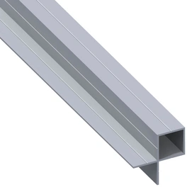 Quadratrohr, BxL: 2,35 x 100 cm, Aluminium