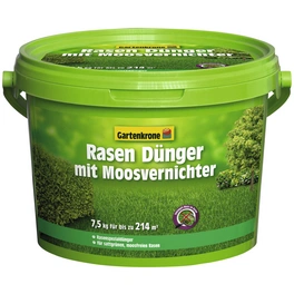 Rasendünger & Moosvernichter, 7,5 kg, für 214 m², schützt vor Moos