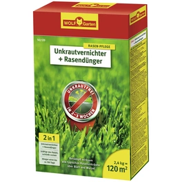Rasendünger & Unkrautvernichter »Plus Rasendünger SQ 120«, 2,4 kg, für 120 m², schützt vor Unkraut