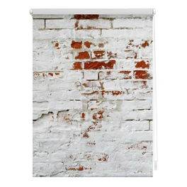 Rollo, ‎‎Klemmfix, 100x150 cm‎‎, Mauer, weiß rot