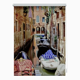 Rollo, ‎‎Klemmfix, 100x150 cm‎‎, Venedig Gondola, rot