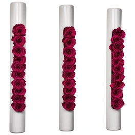 Rosen in Keramik »Infinity-Bloom«, 3er-Set, rosa