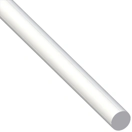 Rundstange, Weiß, Polyvinylchlorid (PVC)
