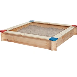 Sandkasten, 118x118x118cm, Holz