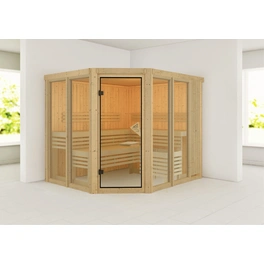 Sauna »Aamse 3«, BxHxT:231 x 198 x 196 cm, ohne Dachkranz