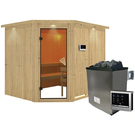 Sauna »Haaspsalu«, inkl. 9 kW Saunaofen mit externer Steuerung, für 4 Personen