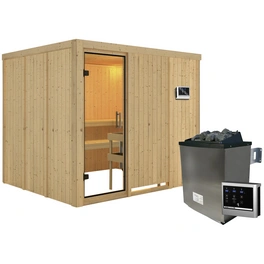 Sauna »Jöhvi«, inkl. 9 kW Saunaofen mit externer Steuerung, für 4 Personen