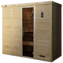 Sauna »Kemi 5«, ohne Ofen, 245 x 200 x 193 cm