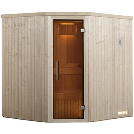 Sauna »Kiruna 2«, mit Ofen, BxHxT: 194 x 199 x 177 cm