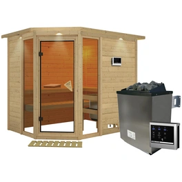 Sauna »Kohila 3«, inkl. 9 kW Saunaofen mit externer Steuerung, für 4 Personen