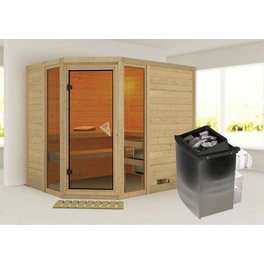 Sauna »Kohila 3«, inkl. 9 kW Saunaofen mit integrierter Steuerung, für 4 Personen