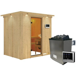 Sauna »Kothla«, inkl. 9 kW Saunaofen mit externer Steuerung, für 3 Personen