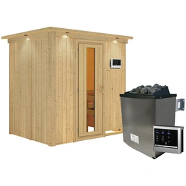 Sauna »Kothla«, inkl. 9 kW Saunaofen mit externer Steuerung, für 3 Personen