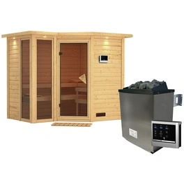 Sauna »Kunda«, inkl. 9 kW Saunaofen mit externer Steuerung, für 4 Personen