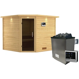 Sauna »Leona«, inkl. 9 kW Saunaofen mit externer Steuerung, für 4 Personen