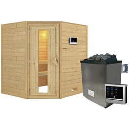 Sauna »Mia«, inkl. 9 kW Saunaofen mit externer Steuerung, für 3 Personen