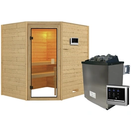 Sauna »Mia«, inkl. 9 kW Saunaofen mit externer Steuerung, für 3 Personen