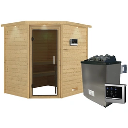 Sauna »Mia«, inkl. 9 kW Saunaofen mit externer Steuerung, für 3 Personen