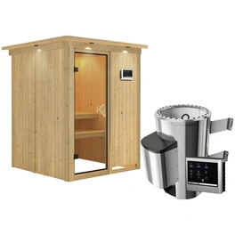 Sauna »Ogershof«, inkl. 3.6 kW Saunaofen mit externer Steuerung, für 3 Personen