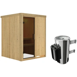 Sauna »Ogershof«, inkl. 3.6 kW Saunaofen mit integrierter Steuerung, für 3 Personen