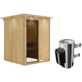 Sauna »Ogershof«, inkl. 3.6 kW Saunaofen mit integrierter Steuerung, für 3 Personen