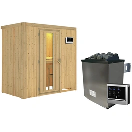 Sauna »Pärnu«, inkl. 9 kW Saunaofen mit externer Steuerung, für 2 Personen