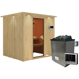Sauna »Rakvere«, inkl. 9 kW Saunaofen mit externer Steuerung, für 3 Personen