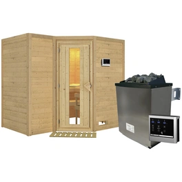 Sauna »Riga 2«, inkl. 9 kW Saunaofen mit externer Steuerung, für 4 Personen