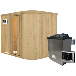 Sauna »Saue 4«, inkl. 9 kW Saunaofen mit externer Steuerung, für 3 Personen
