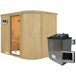 Sauna »Saue 4«, inkl. 9 kW Saunaofen mit externer Steuerung, für 3 Personen