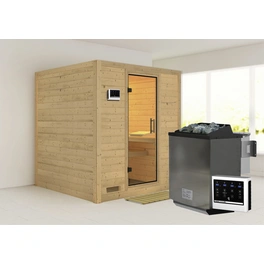 Sauna »Sindi«, inkl. 9 kW Bio-Kombi-Saunaofen mit externer Steuerung, für 4 Personen