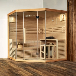 Sauna »Skyline XL BIG«, inkl. 8 kW Saunaofen mit integrierter Steuerung, für 6 Personen