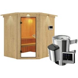 Sauna »Talsen«, inkl. 3.6 kW Saunaofen mit externer Steuerung, für 3 Personen