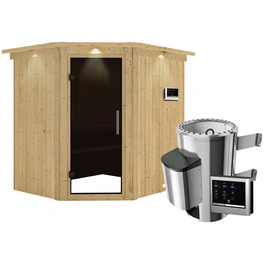 Sauna »Talsen«, inkl. 3.6 kW Saunaofen mit externer Steuerung, für 3 Personen