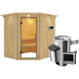 Sauna »Talsen«, inkl. 3.6 kW Saunaofen mit externer Steuerung, für 3 Personen