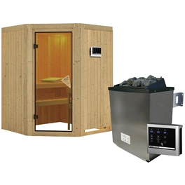 Sauna »Tartu«, inkl. 9 kW Saunaofen mit externer Steuerung, für 3 Personen