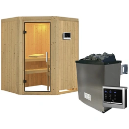 Sauna »Tartu«, inkl. 9 kW Saunaofen mit externer Steuerung, für 3 Personen