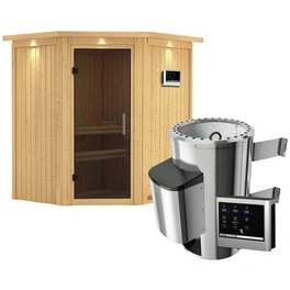 Sauna »Tuckum«, inkl. 3.6 kW Saunaofen mit externer Steuerung, für 3 Personen