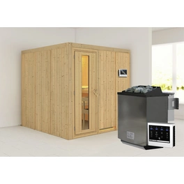 Sauna »Valga«, inkl. 9 kW Bio-Kombi-Saunaofen mit externer Steuerung, für 4 Personen