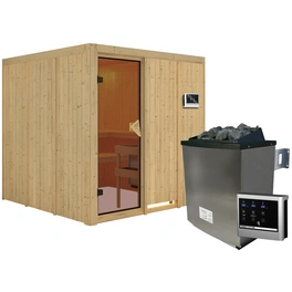 Sauna »Valga«, inkl. 9 kW Saunaofen mit externer Steuerung, für 4 Personen