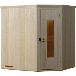 Sauna »Varberg 1«, ohne Ofen, BxHxT: 194 x 199 x 144 cm