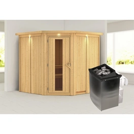 Sauna »Vöru«, inkl. 9 kW Saunaofen mit integrierter Steuerung, für 4 Personen