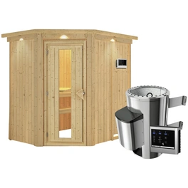 Sauna »Wenden«, inkl. 3.6 kW Saunaofen mit externer Steuerung, für 3 Personen