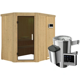 Sauna »Wenden«, inkl. 3.6 kW Saunaofen mit externer Steuerung, für 3 Personen